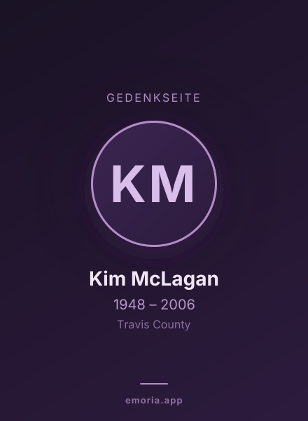 Gedenkportrait von Kim McLagan