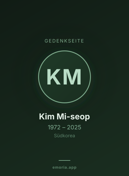 Gedenkportrait von Kim Mi-seop