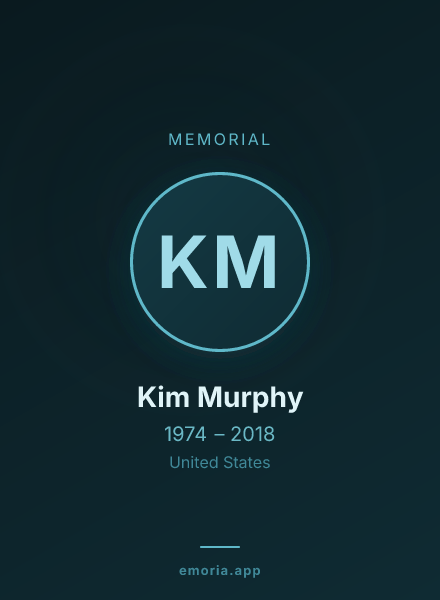 Memorial portrait of Kim Murphy