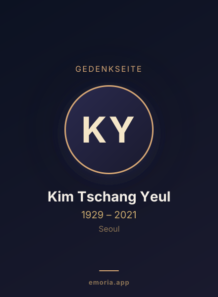Gedenkportrait von Kim Tschang Yeul