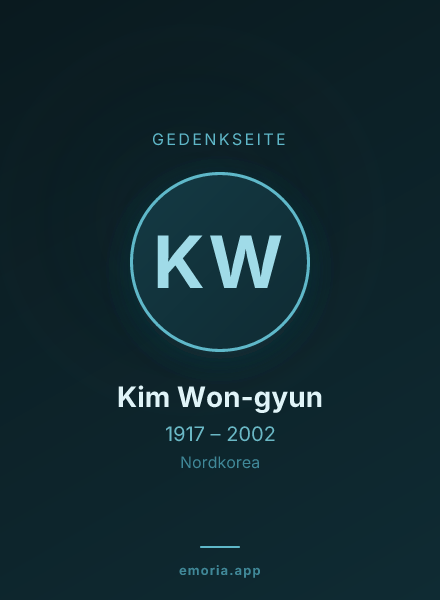 Gedenkportrait von Kim Won-gyun