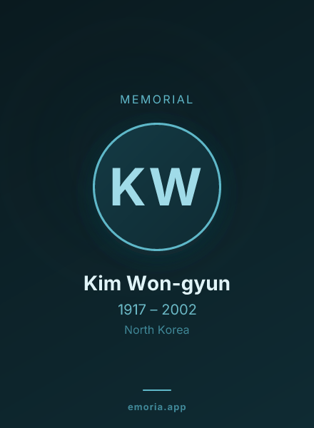 Memorial portrait of Kim Won-gyun
