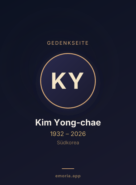 Gedenkportrait von Kim Yong-chae