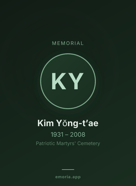 Memorial portrait of Kim Yŏng-t’ae