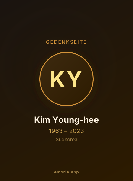 Gedenkportrait von Kim Young-hee