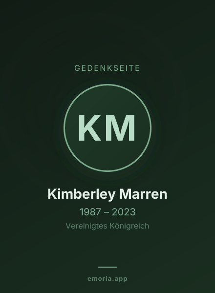 Gedenkportrait von Kimberley Marren