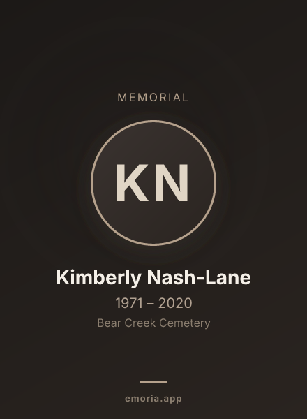 Memorial portrait of Kimberly Nash-Lane