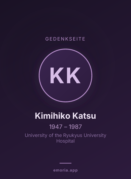 Gedenkportrait von Kimihiko Katsu