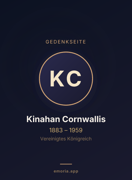 Gedenkportrait von Kinahan Cornwallis