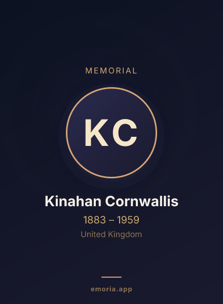 Memorial portrait of Kinahan Cornwallis