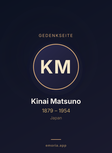 Gedenkportrait von Kinai Matsuno
