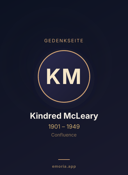Gedenkportrait von Kindred McLeary