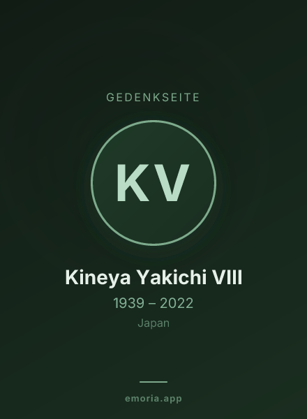 Gedenkportrait von Kineya Yakichi VIII