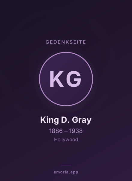 Gedenkportrait von King D. Gray
