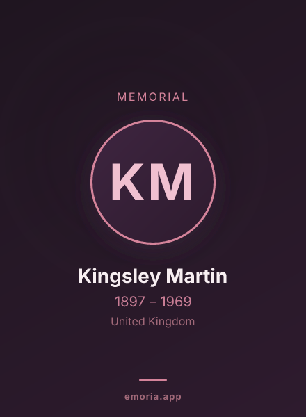Memorial portrait of Kingsley Martin
