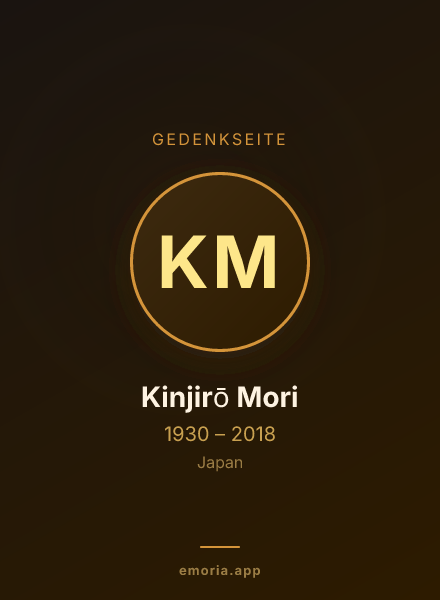 Gedenkportrait von Kinjirō Mori