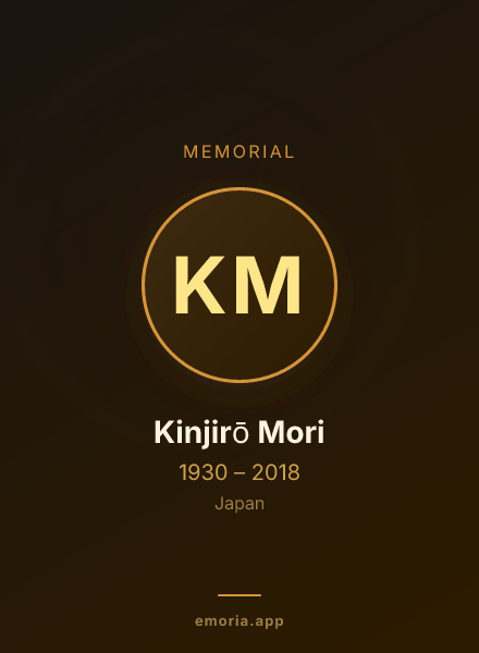 Memorial portrait of Kinjirō Mori
