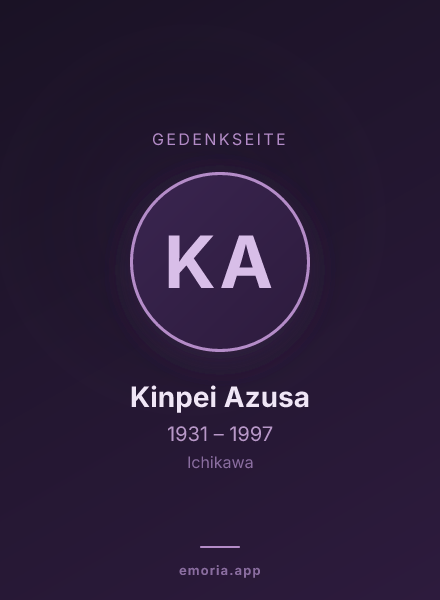 Gedenkportrait von Kinpei Azusa