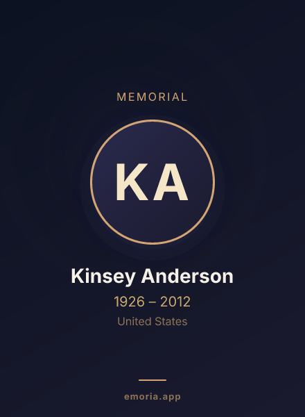 Memorial portrait of Kinsey Anderson