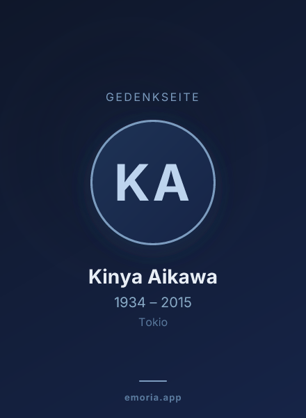 Gedenkportrait von Kinya Aikawa