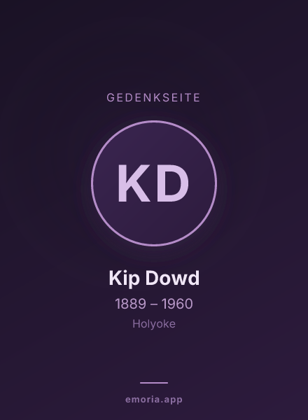 Gedenkportrait von Kip Dowd