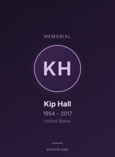 Memorial portrait of Kip Hall