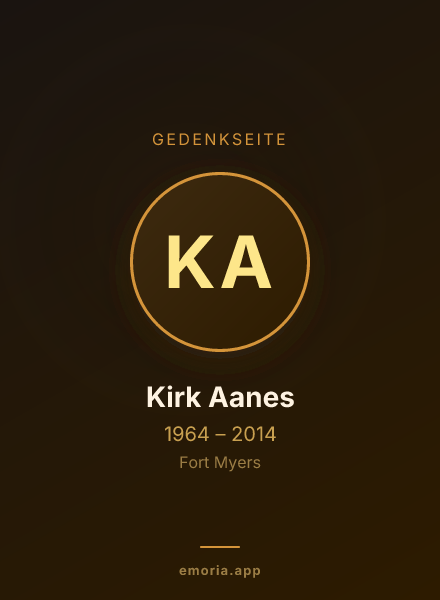 Gedenkportrait von Kirk Aanes