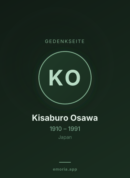Gedenkportrait von Kisaburo Osawa