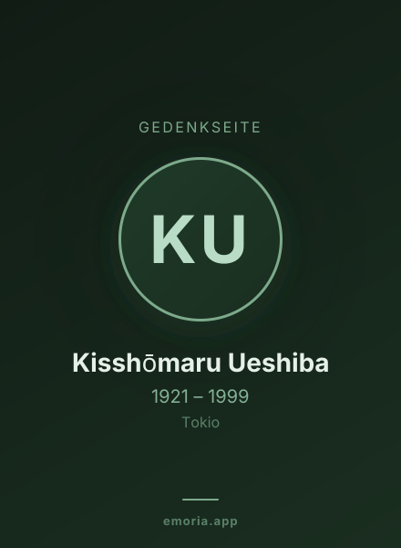 Gedenkportrait von Kisshōmaru Ueshiba