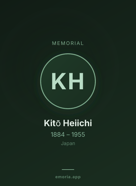 Memorial portrait of Kitō Heiichi