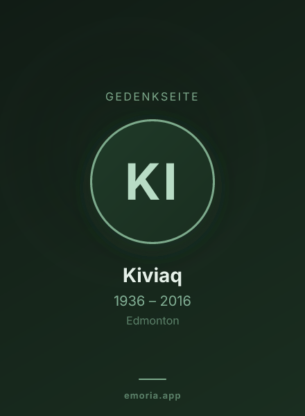 Gedenkportrait von Kiviaq