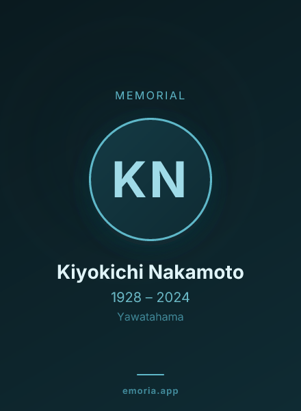 Memorial portrait of Kiyokichi Nakamoto