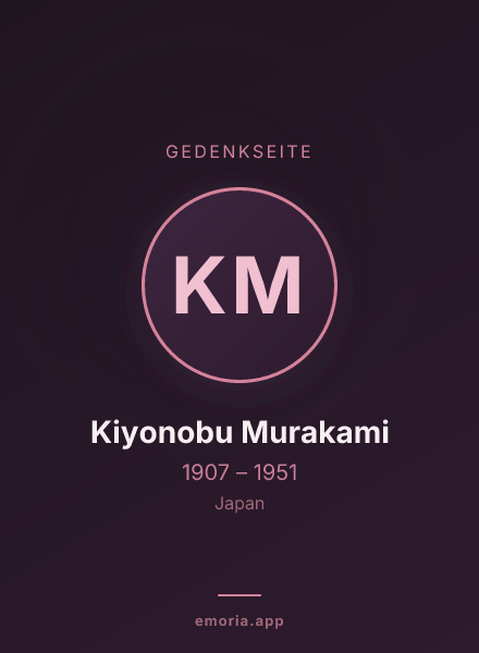 Gedenkportrait von Kiyonobu Murakami