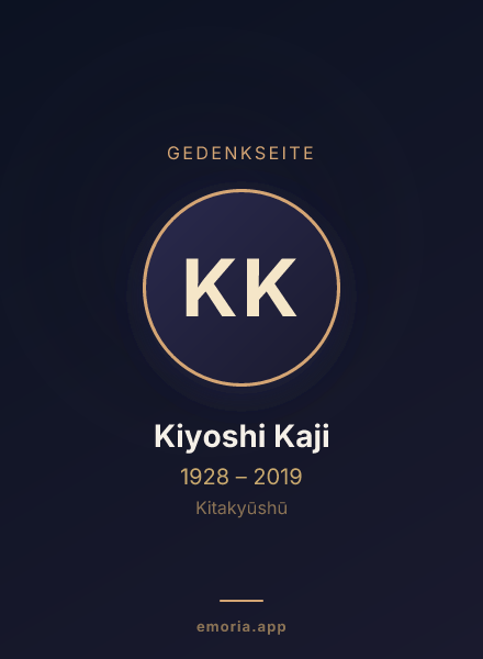 Gedenkportrait von Kiyoshi Kaji