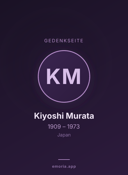 Gedenkportrait von Kiyoshi Murata