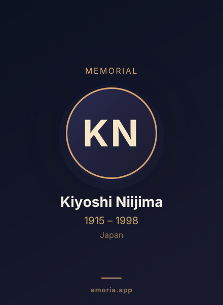 Memorial portrait of Kiyoshi Niijima