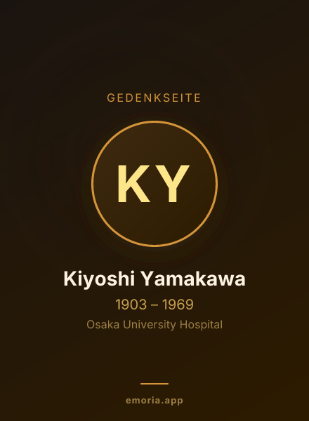 Gedenkportrait von Kiyoshi Yamakawa