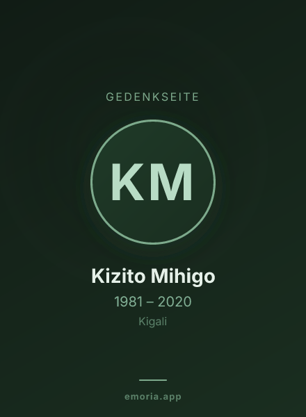 Gedenkportrait von Kizito Mihigo