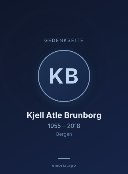 Gedenkportrait von Kjell Atle Brunborg
