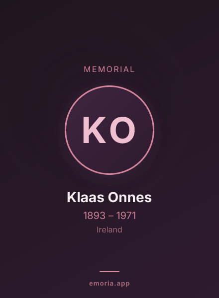 Memorial portrait of Klaas Onnes