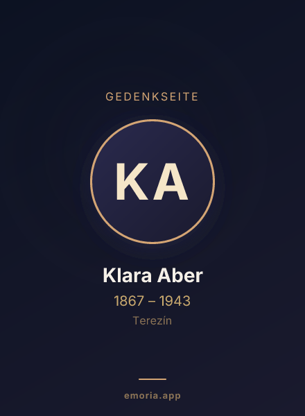 Gedenkportrait von Klara Aber