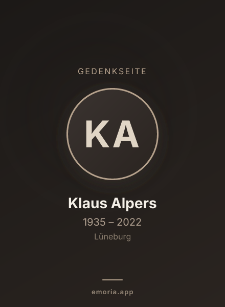 Gedenkportrait von Klaus Alpers
