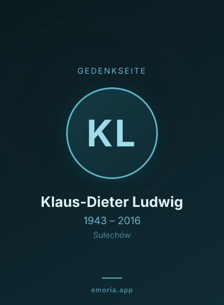 Gedenkportrait von Klaus-Dieter Ludwig