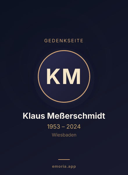Gedenkportrait von Klaus Meßerschmidt