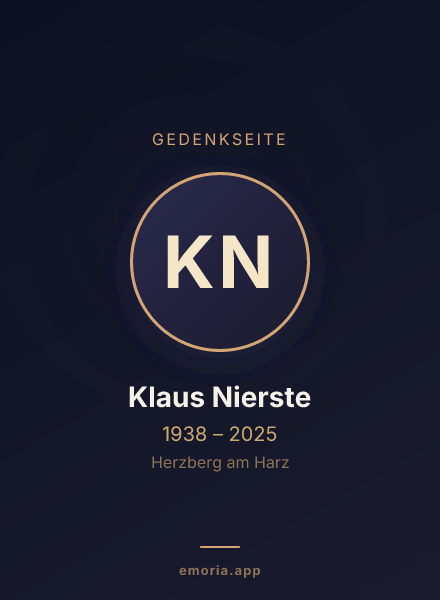 Gedenkportrait von Klaus Nierste