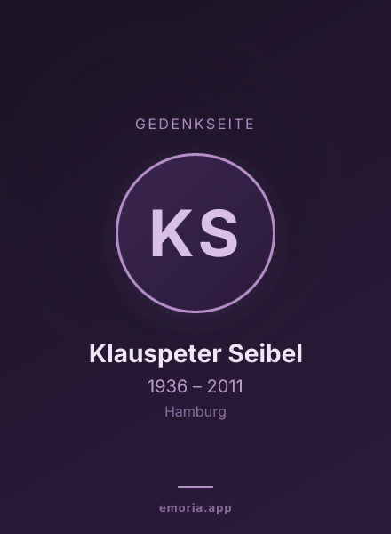Gedenkportrait von Klauspeter Seibel