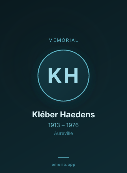 Memorial portrait of Kléber Haedens