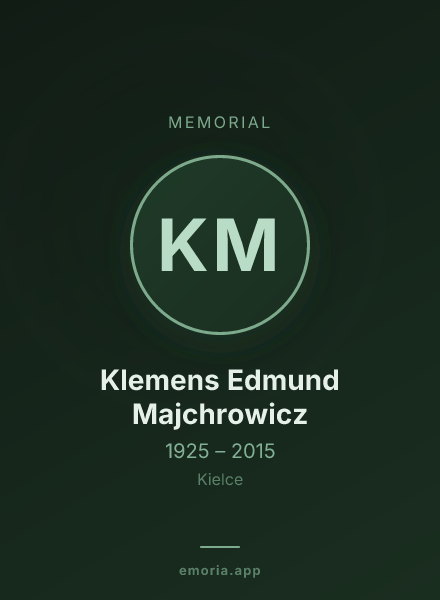 Memorial portrait of Klemens Edmund Majchrowicz