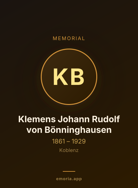 Memorial portrait of Klemens Johann Rudolf von Bönninghausen