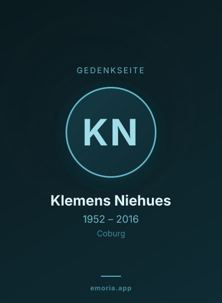 Gedenkportrait von Klemens Niehues